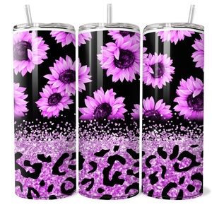Pretty Flower 20oz Tumbler With Straw